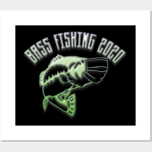 Bass Fishing 2020 Wall Art by Fisherbum